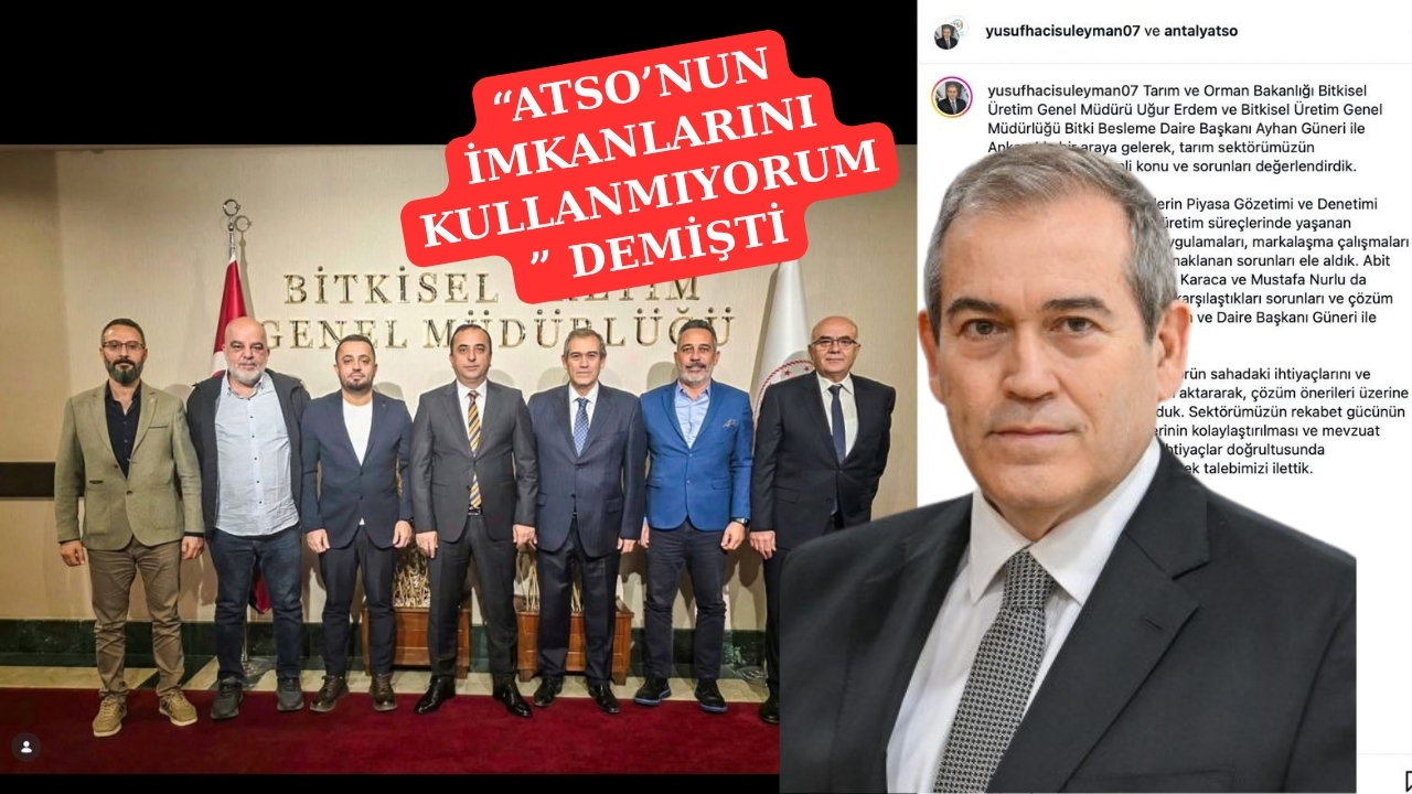 Hacısüleyman’ın ATSO İmkanları İle Seçim Çalışması Yapmasına Tepki Var!